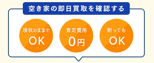 空き家買取本舗,空き家,再建築不可物件,即日買取,現状のまま,公式ページ